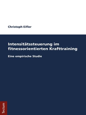 cover image of Intensitätssteuerung im fitnessorientierten Krafttraining